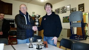 Mike Jones awarded the L H Brooks Trophy