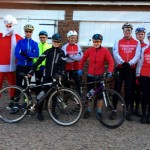 Santa (AP) with club run riders.