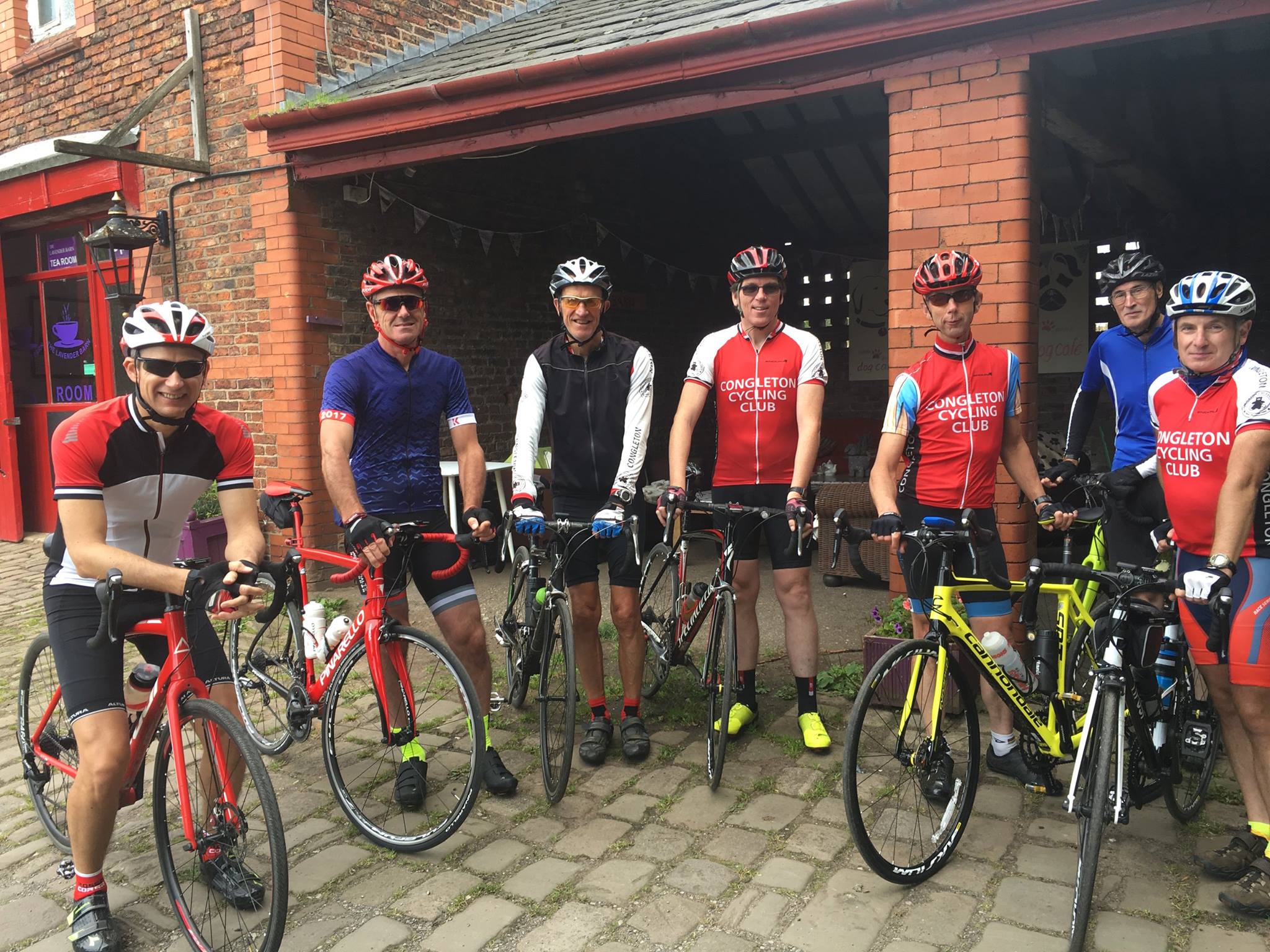 Congleton Cycling Club at the Lavender Barn